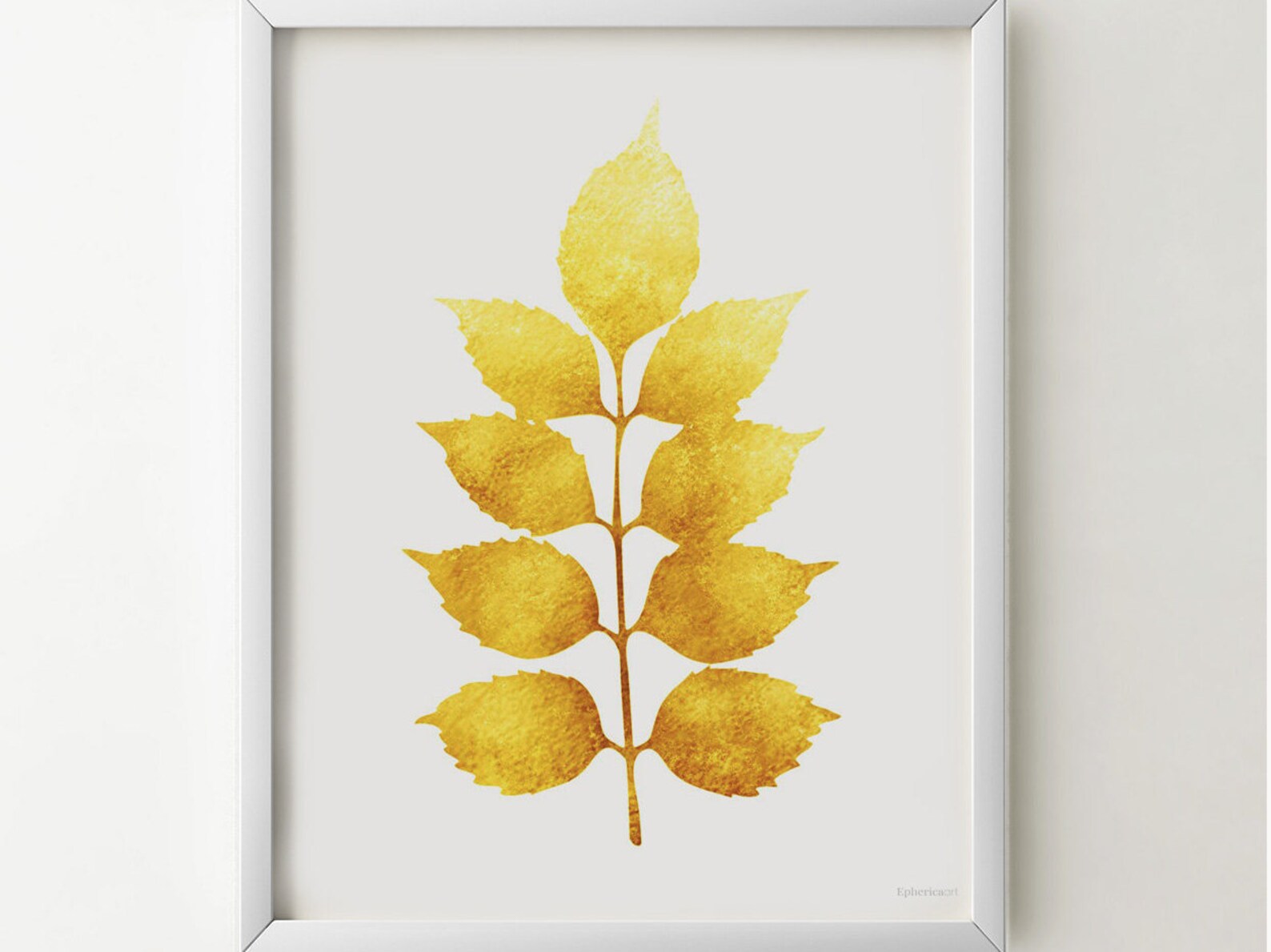 Senfgelbes Dekor 4er Set Wandkunst Natur Home Dekor Wohnzimmer | Etsy