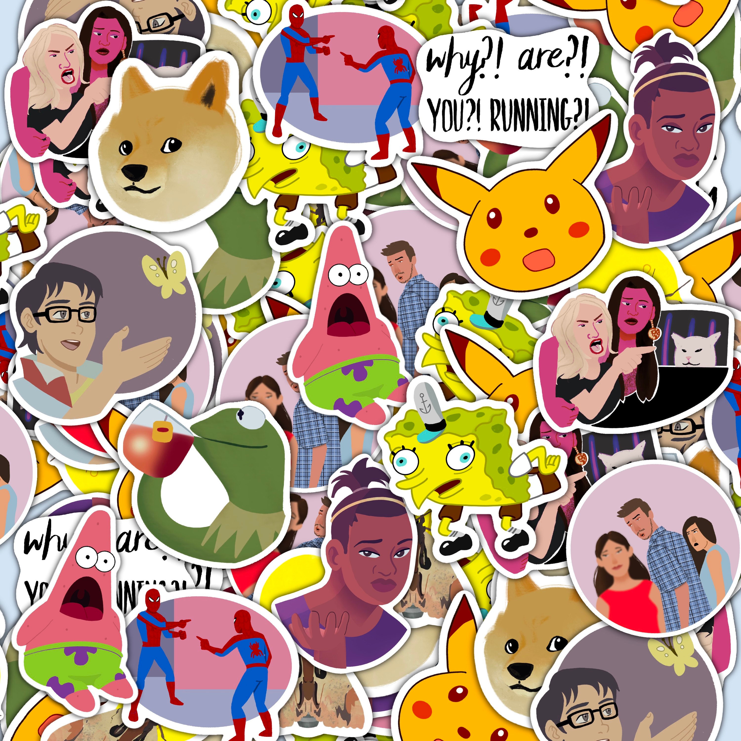 Funny Meme Stickers Meme Sticker Pack Etsy