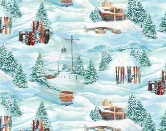 Slopeside *****7/8 yard remnant***** in Light Blue 3292-11 by Blank Quilting Corp.