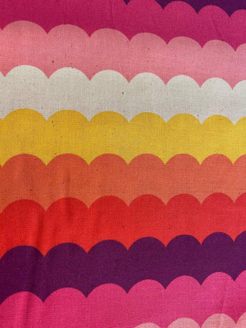 Panorama Scallops Flame by Cotton and Steel for RJR