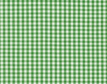 Carolina Gingham 1/8 inch in Kelly Green by Robert Kaufman