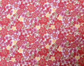 Blossoms in Coral from Garden Delights II by Gray Sky Studio for In the Beginning Fabrics 5GSF-1