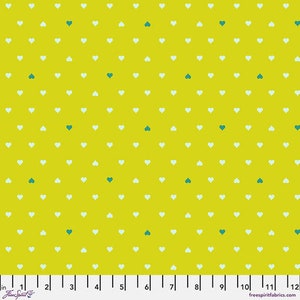 Besties by Tula Pink for Free Spirit Fabrics - Unconditional Love in Clover