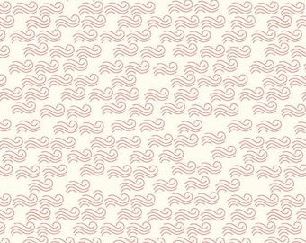 Coastal Walk in Blush Waves by Karen Lewis Textiles for Andover Fabrics