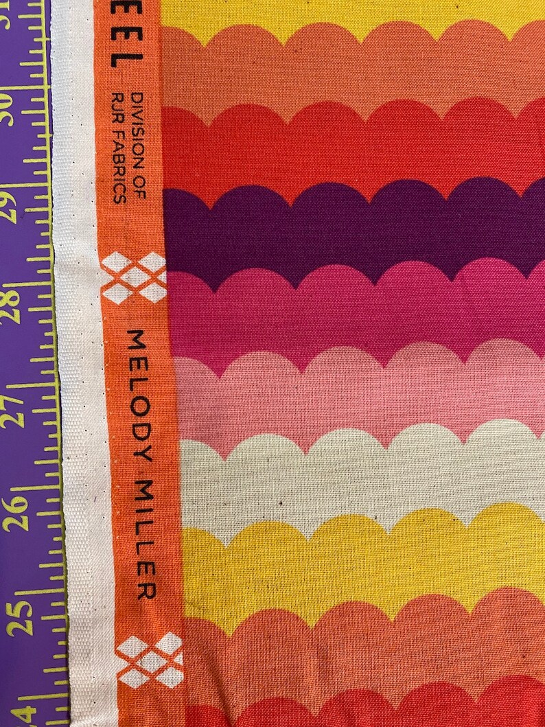 Panorama Scallops Flame by Cotton and Steel for RJR
