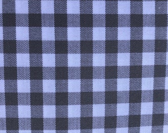 Carolina Gingham 1/4" Check in Grey by Robert Kaufman