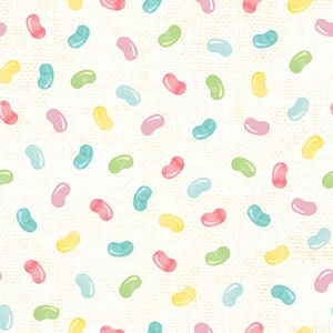 Tossed Jelly Beans from I&#39;m All Ears by Silas M. Studio for Blank Textiles