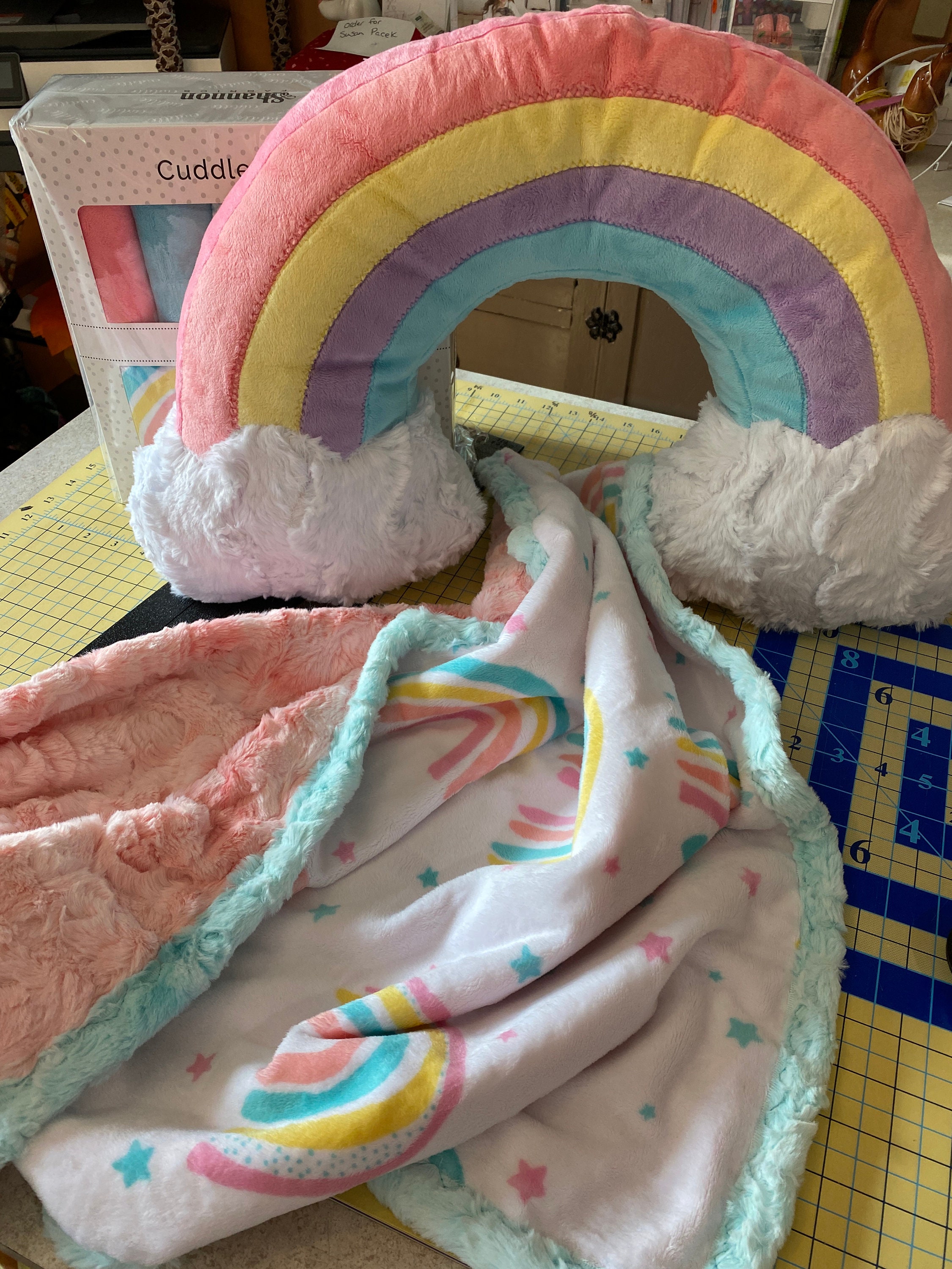 Rainbow Beginner Box Cuddle Kit, Featuring Cuddle Fabric by Shannon Fabrics