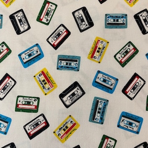 Cassette Tape Mix Fabric by Dear Stella Fabrics