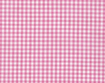 Carolina Gingham 1/4 inch Candy Pink by Robert Kaufman
