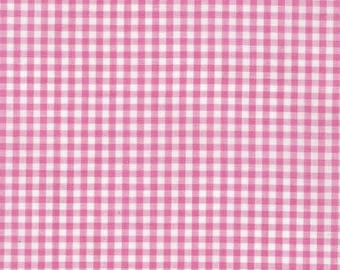 Carolina Gingham 1/4 inch Candy Pink by Robert Kaufman