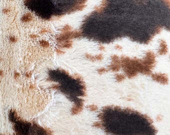 Luxe Cuddle Pony in Ivory/Brown by Shannon Fabrics