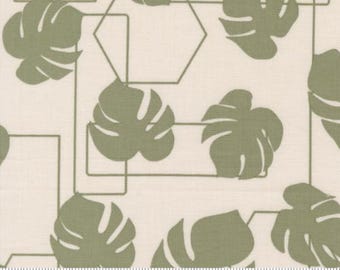 Potted Monstera Geo Stone 26142 12 by Kiley's Quilt Room for Moda Fabrics