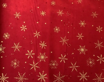 Ombre Flurries Metallic by Vanessa Christenson of V and Co. for Moda Fabrics in Christmas Red