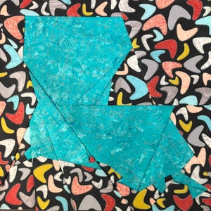 State of Louisiana Paper Pieced Pattern