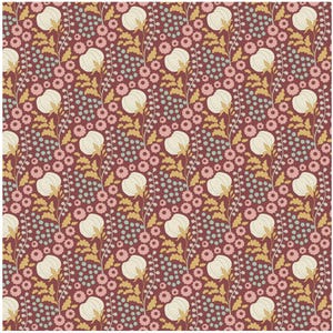 Tilda Sanctuary in Cottonfield Maroon