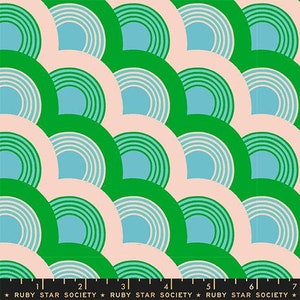 Flowerland in Turquoise by Melodie Miller for Ruby Star Society