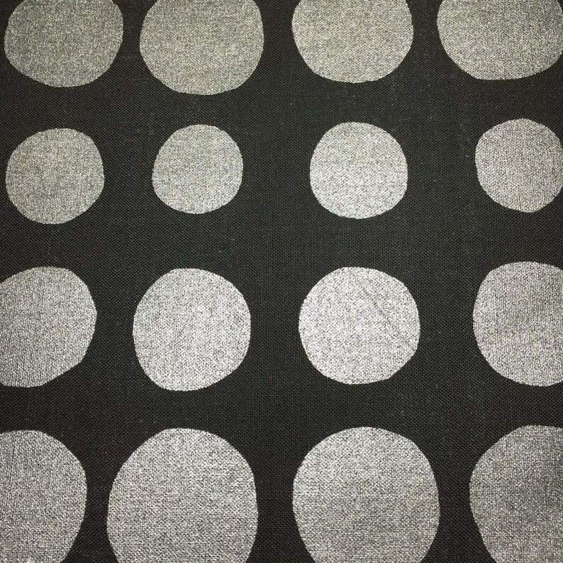 Pearl Dot In Black By Blank Textiles Etsy Pearl dot in black by blank textiles etsy