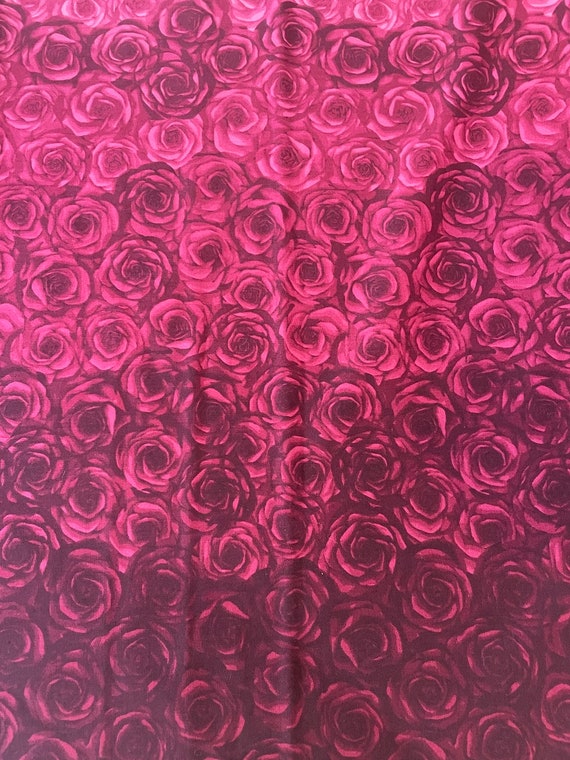 Rose Ombre in Pink by Fabrics Etsy