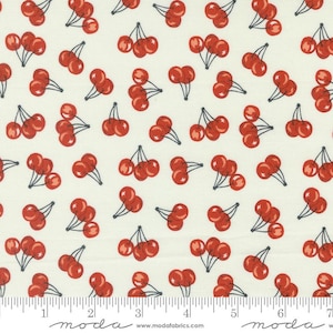 Farmsted by Stacy Iest Hsu for Moda Fabrics Cherries on Off White