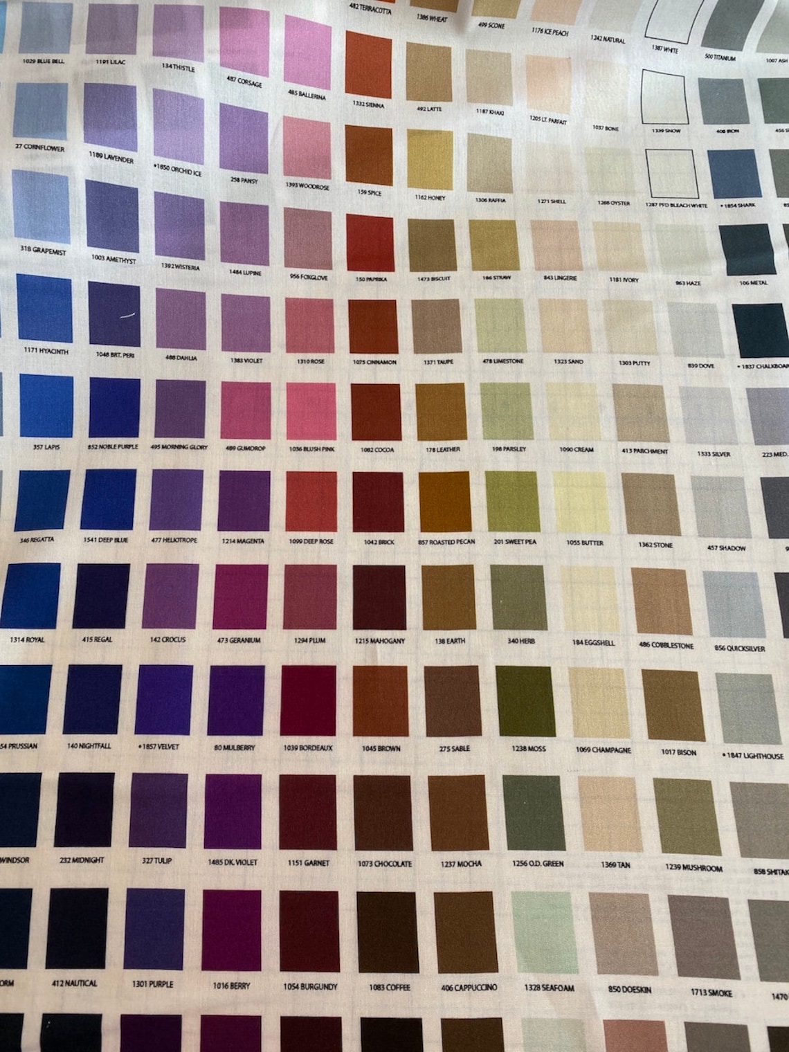 Kona Printed Color Chart Panel by Robert Kaufman Fabrics Etsy