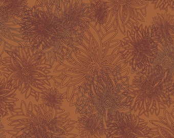 Floral Elements by Art Gallery Fabrics FE-503 in Russet Orange