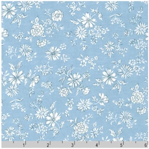 Sevenberry Petite Lawn for Robert Kaufman Fabrics SB-83030D2-4 Blue