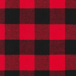 Mammoth Flannel by Robert Kaufman SRKF 16943-3 Red Buffalo Check