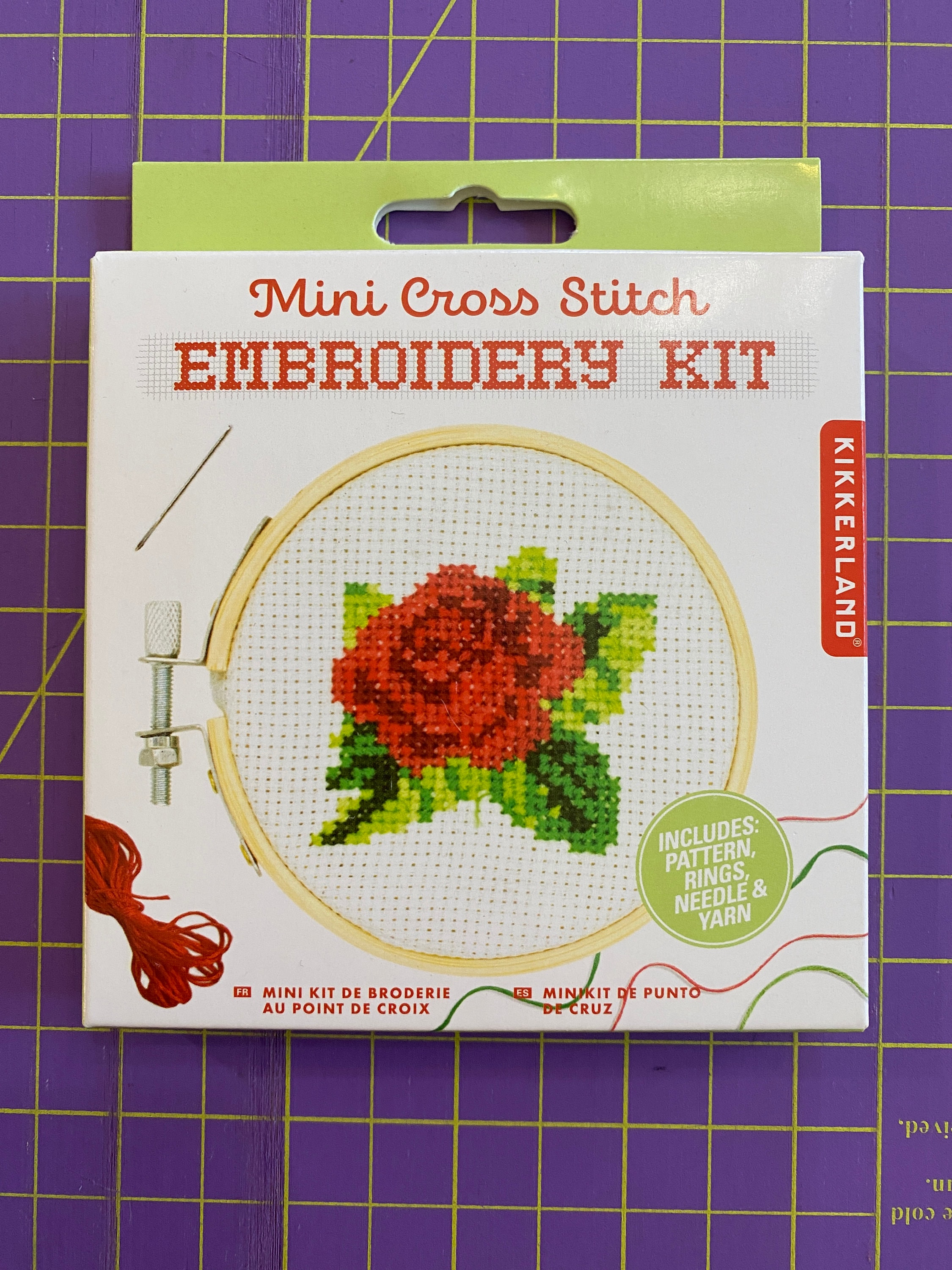 Mini Cross Stitch Kits, Kikkerland