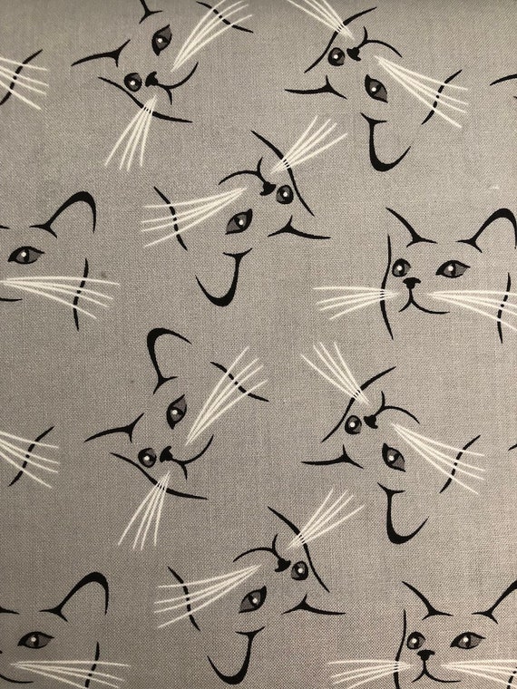 Blank Quilting Brand Cat Fabric Fur-ever Friends Panel Quilting Cotton Fabric