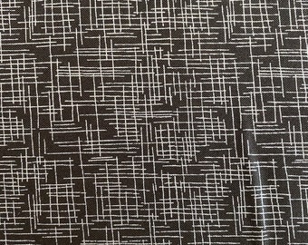 Visa Versa by Kim Schaefer for Andover Fabrics in Black with Silver Metallic Color MK