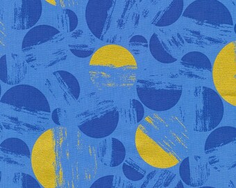 Brushy in Denim by Vanessa Lillrose & Linda Fitch of Wishwell for Robert Kaufman Fabrics