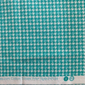 A Cozy Winter by Cherry Guidry of Cherry Blossoms Quilting Studio for Contempo of Benartex Fabrics Houndstooth Turquoise