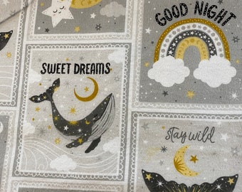 Stay Wild Moon Child Moon Child Patch by 3 Wishes Fabrics Flannel