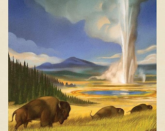 Yellowstone Panel - National Parks Collection for Riley Blake Fabrics