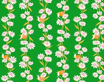 Carousel in  Daisy Chain Verdant by Melody Miller for Ruby Star Society