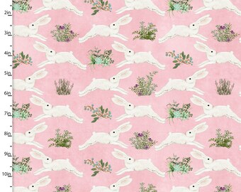 Bunnies from Touch of Spring by Beth Albert for 3 Wishes Fabric