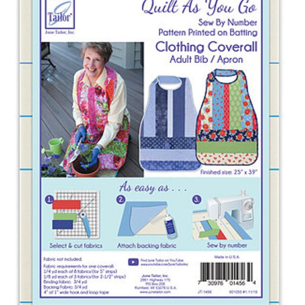 Quilt As You Go Adult Apron/Coverall