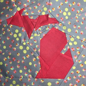 State of Michigan Paper Pieced Block