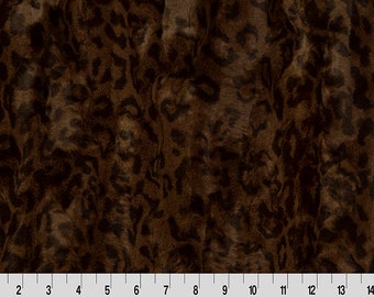 Luxe Cuddle Jaguar in Mahogany from Shannon Fabrics