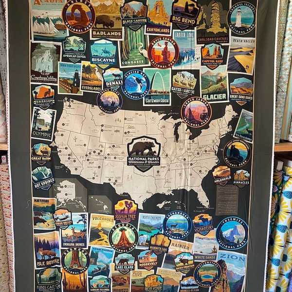 Riley blake national park panel etsy