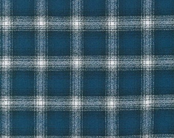 Mammoth Flannel in Cobalt from Robert Kaufman Fabrics SRKF-14895-72
