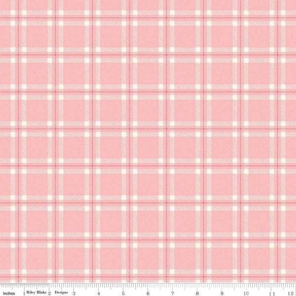 Pink Plaid Flannel Fabric - Etsy