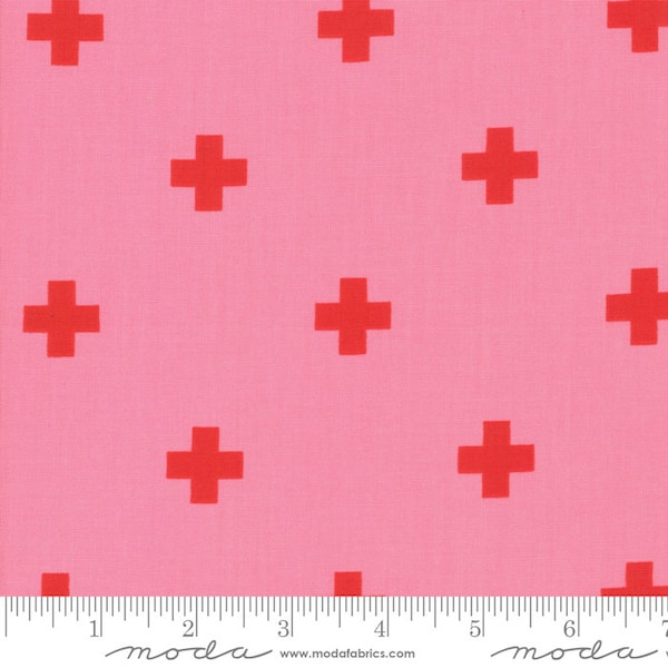 Just Red Plus in Candy by Zen Chic for Moda Fabrics
