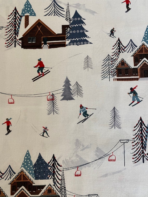 Alpine Ski by Victoria Borges for Studio E Fabrics Ski Lodge - Etsy