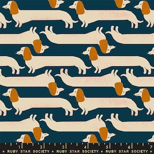 Dog Park in Teal Navy by Sarah Watts for Ruby Star Society