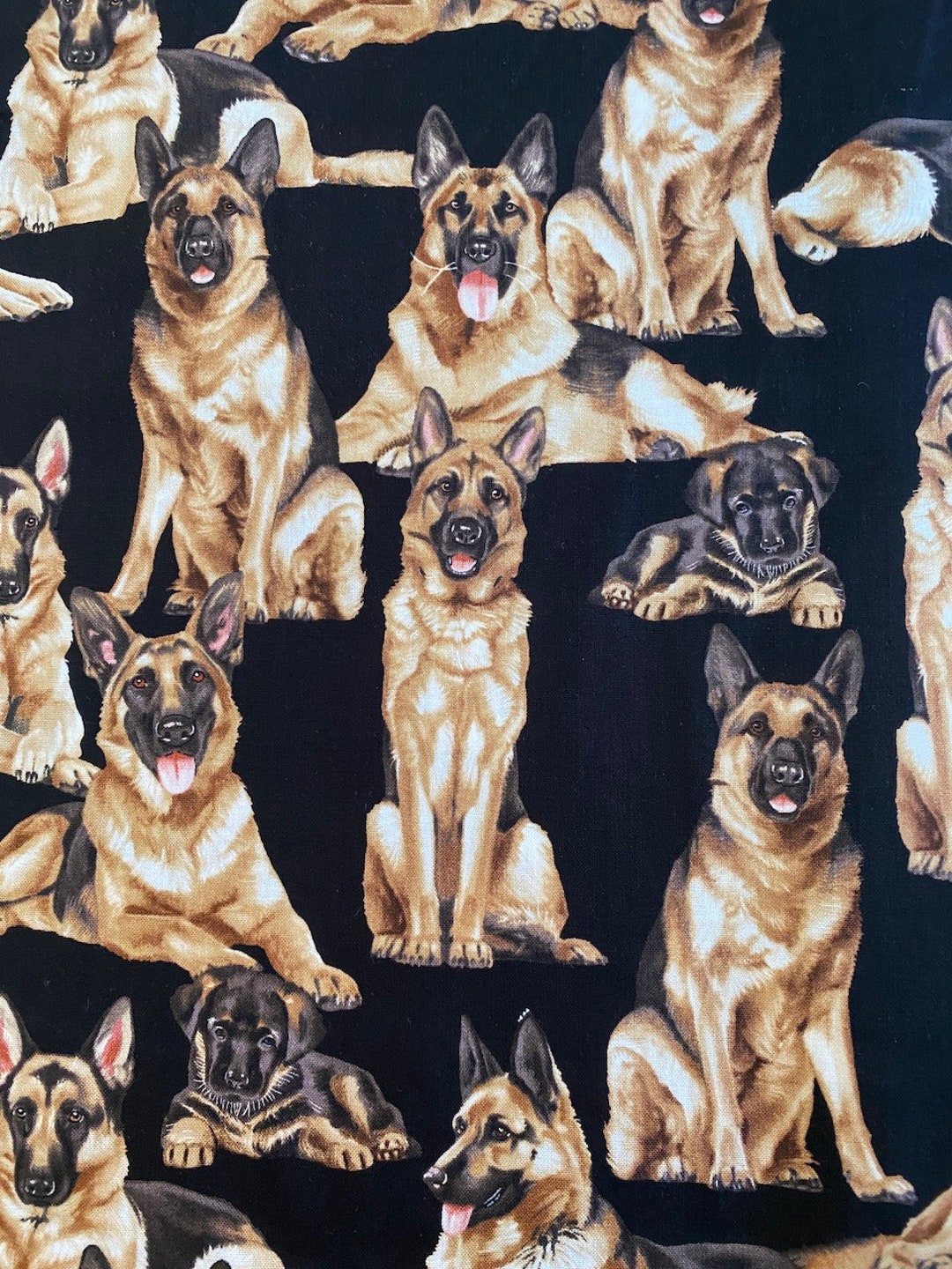 German Shepherd Fabric by Timeless Treasures Fabrics Etsy