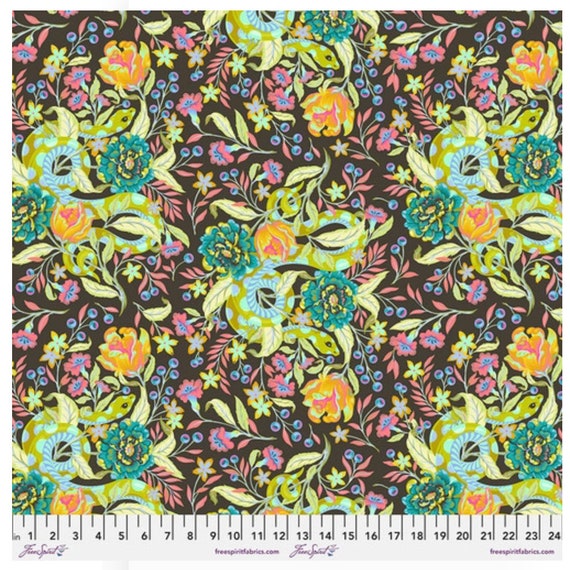 Moon Garden Hissy Fit by Tula Pink for Free Spirit Fabrics in Dawn