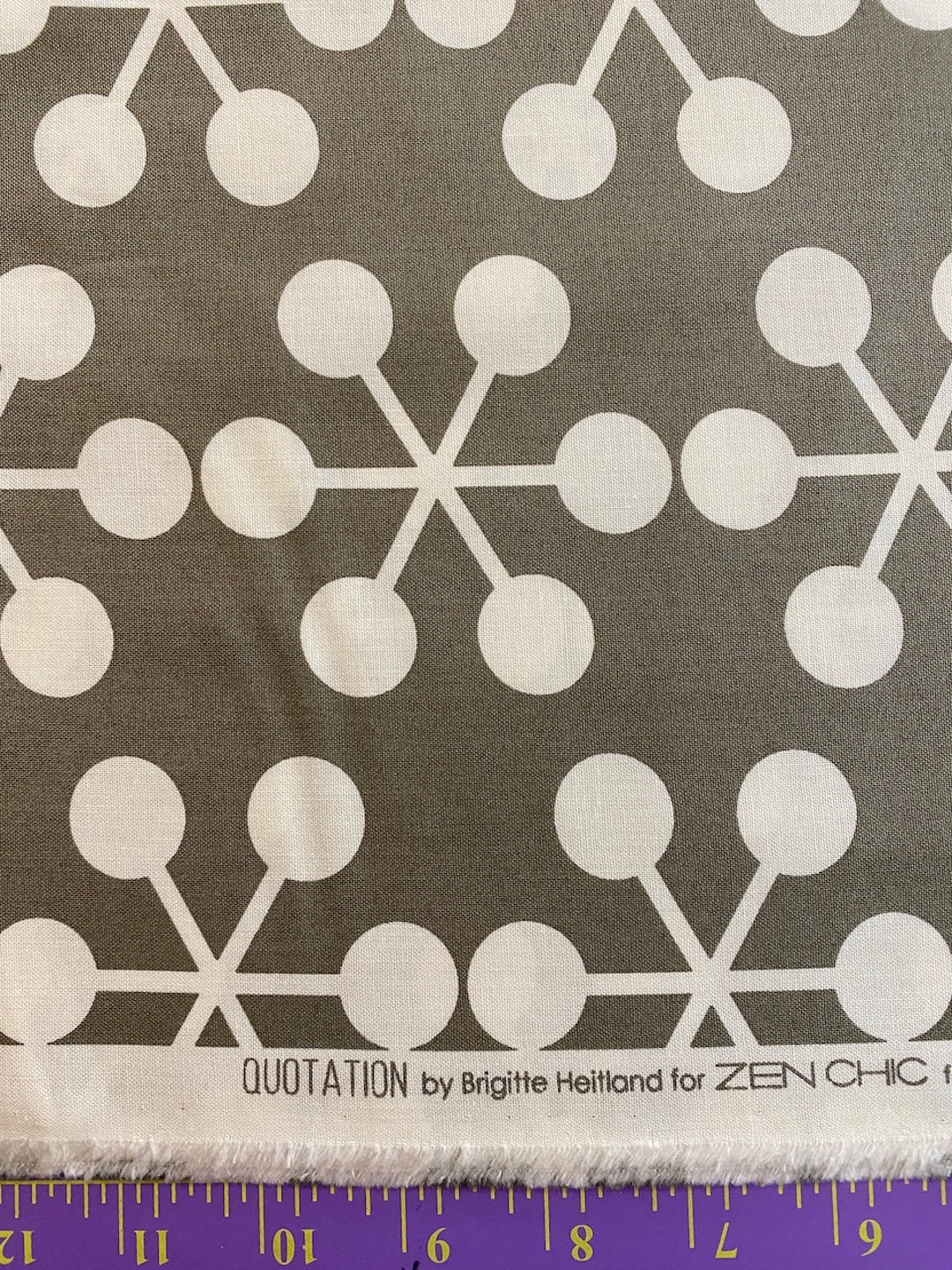 Quotation Graphite by Zen Chic for Moda Fabrics Etsy