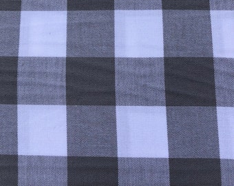 Carolina Gingham 1 inch in Grey by Robert Kaufman